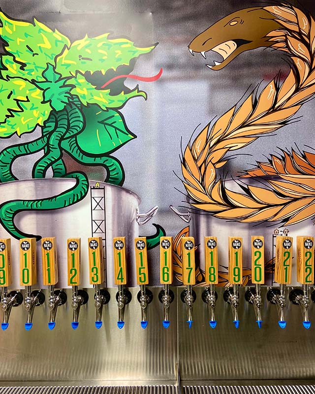 Samuel Adams Boston Brewery taps